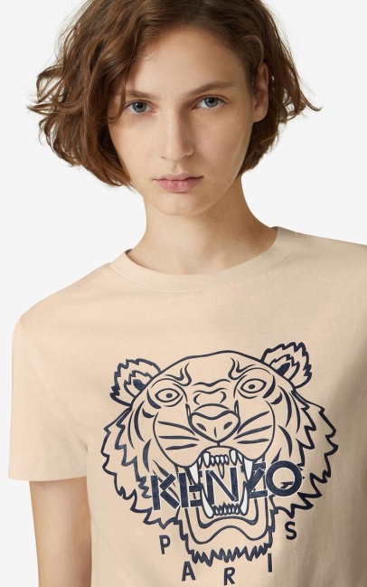 Kenzo Women Tiger T-shirt Peach